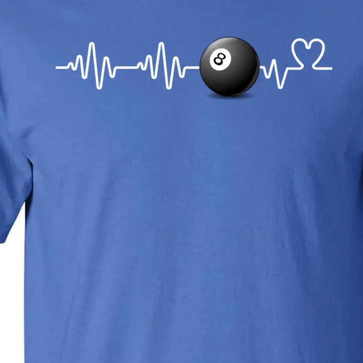 Heartbeat Billiard Eight Ball Funny 8ball Player Gift Cute Gift Tall T-Shirt