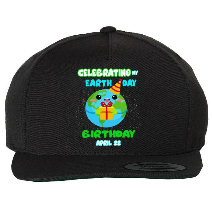 Happy Birthday & Earth Day April 22nd Green Gift Wool Snapback Cap