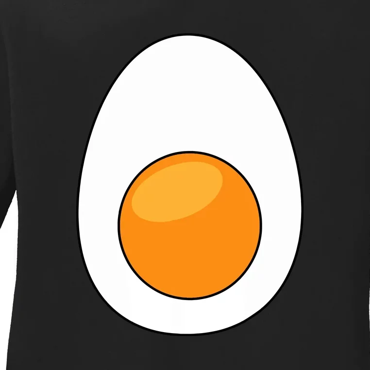 Hard Boiled Egg Funny Halloween Costume For Food Lovers Gift Ladies Long Sleeve Shirt