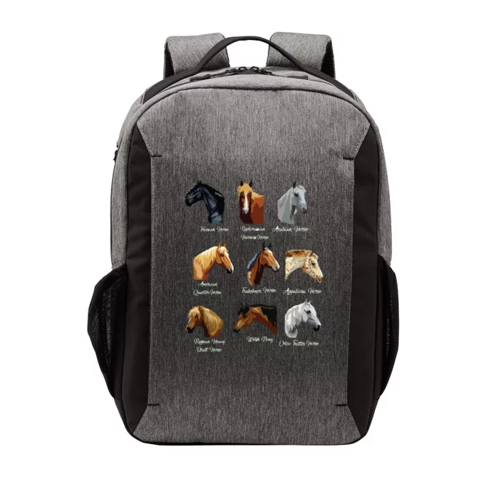 Horse Breeds Equestrian Horseback Riding Gift Vector Backpack