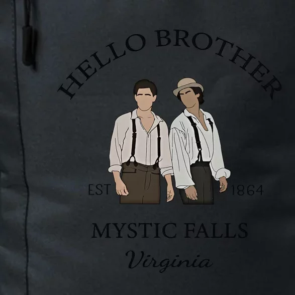 Hello Brother Est 1864 Mystic Falls Virginia Salvatore Daily Commute Backpack