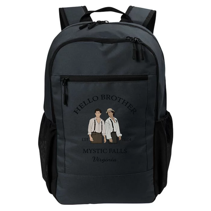 Hello Brother Est 1864 Mystic Falls Virginia Salvatore Daily Commute Backpack