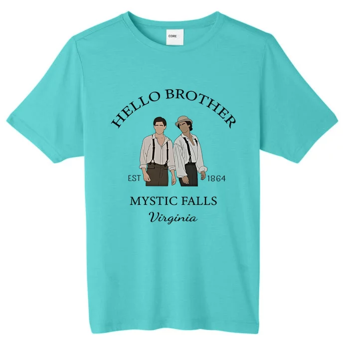 Hello Brother Est 1864 Mystic Falls Virginia Salvatore ChromaSoft Performance T-Shirt