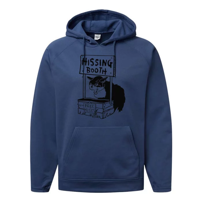 Hissing Booth Funny Cta Kitten Meow Performance Fleece Hoodie