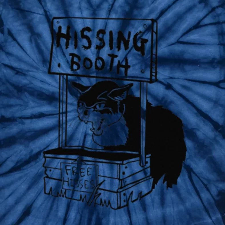 Hissing Booth Funny Cta Kitten Meow Tie-Dye T-Shirt