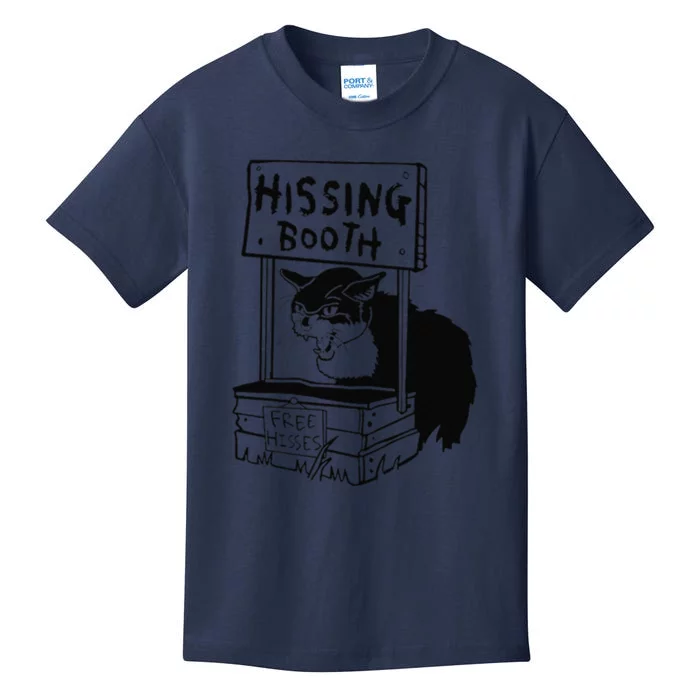 Hissing Booth Funny Cta Kitten Meow Kids T-Shirt