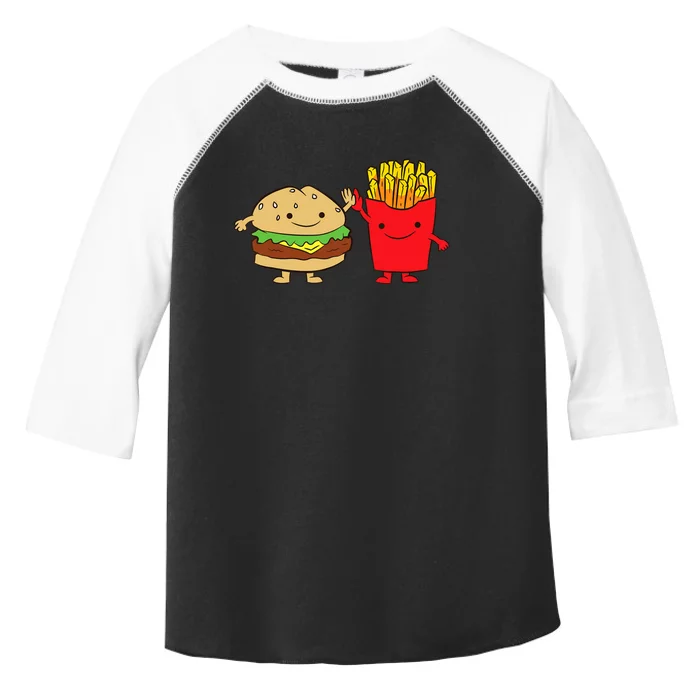 Hamburger Burger Fast Food French Fries Toddler Fine Jersey T-Shirt