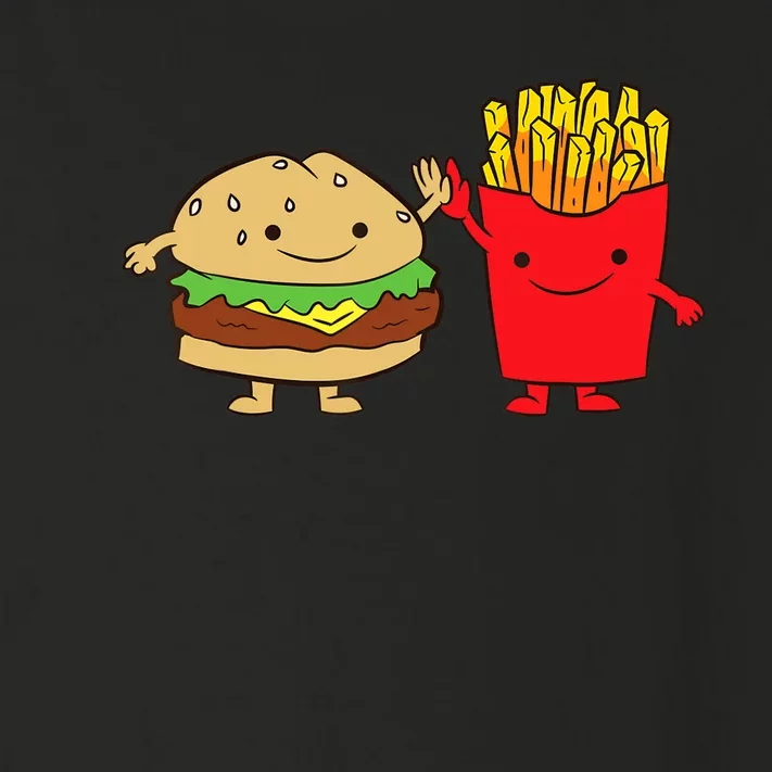 Hamburger Burger Fast Food French Fries Toddler Long Sleeve Shirt