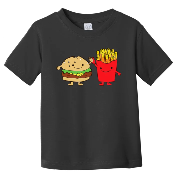 Hamburger Burger Fast Food French Fries Toddler T-Shirt