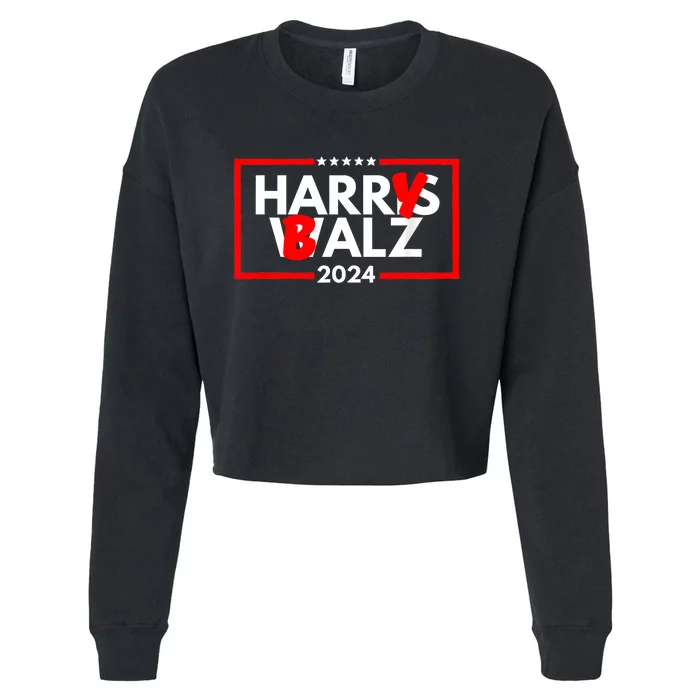 Harrys Balz Funny Harry Balz 2024 Cropped Pullover Crew