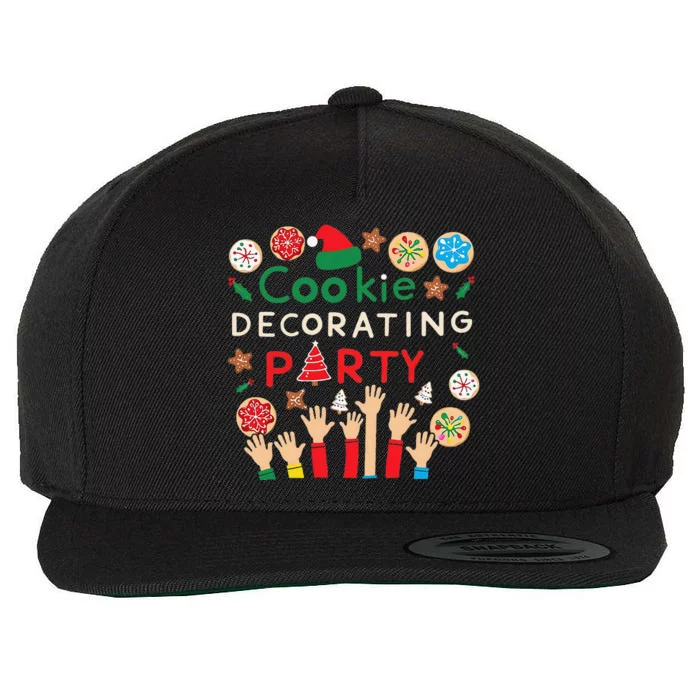 Holiday Baking Family Cookie Decorating Party Fun Wool Snapback Cap