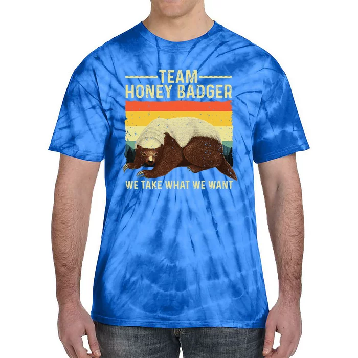 Honey Badger For Ratel Honey Badger Lover Tie-Dye T-Shirt