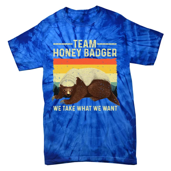 Honey Badger For Ratel Honey Badger Lover Tie-Dye T-Shirt