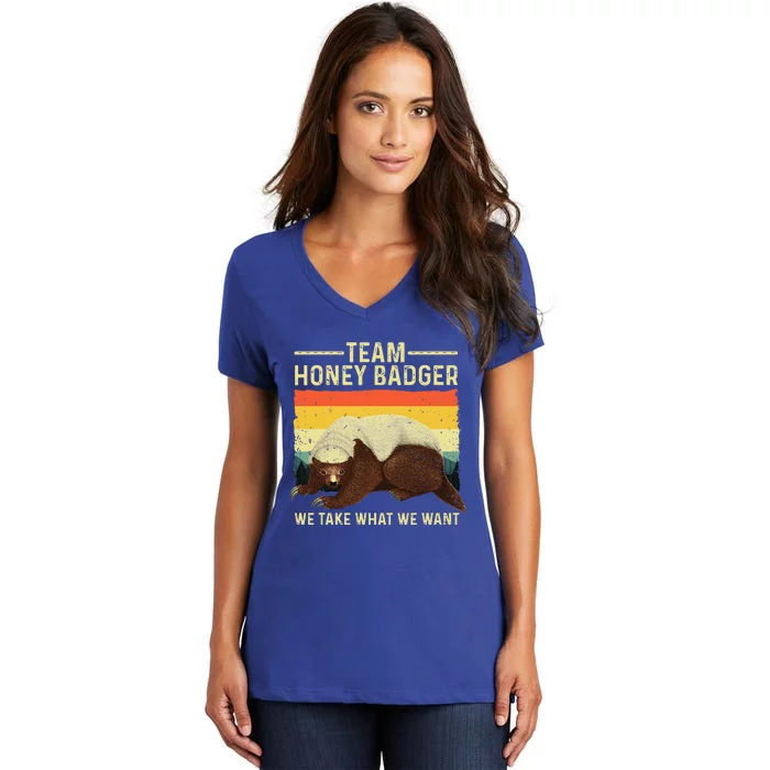 Honey Badger For Ratel Honey Badger Lover Women's V-Neck T-Shirt