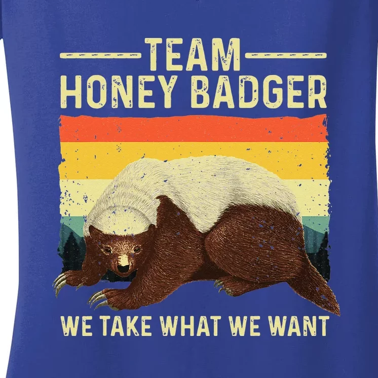 Honey Badger For Ratel Honey Badger Lover Women's V-Neck T-Shirt