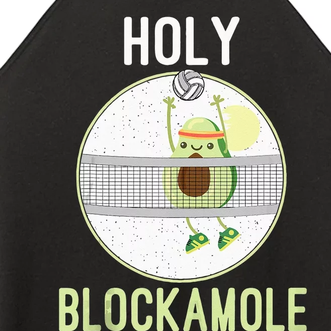 Holy Blockamole Funny Volleyball Block Avocado Teen Women’s Perfect Tri Rocker Tank