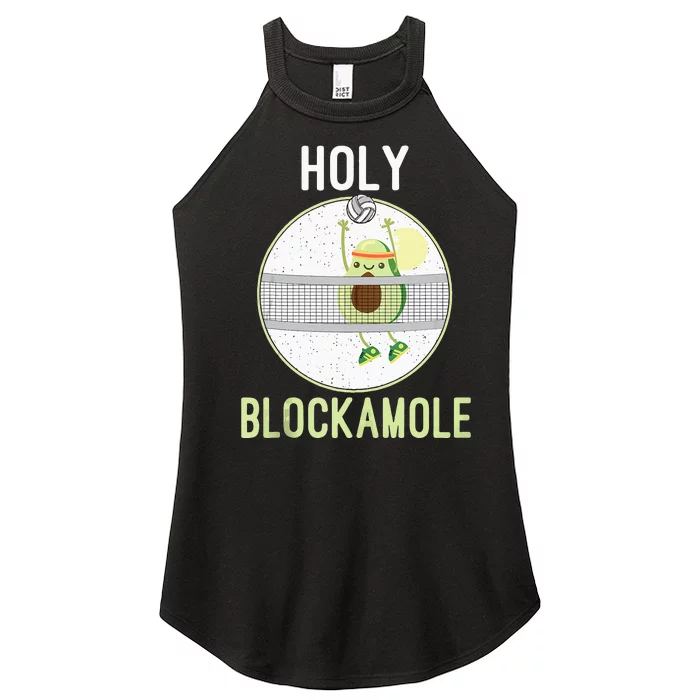 Holy Blockamole Funny Volleyball Block Avocado Teen Women’s Perfect Tri Rocker Tank