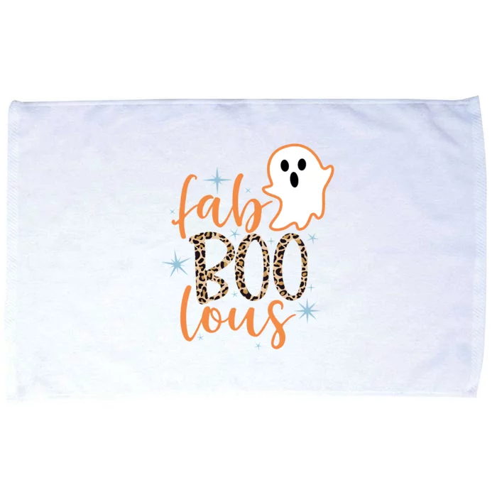 Halloween Boo Faboolous Funny Ghost Ghoul Microfiber Hand Towel