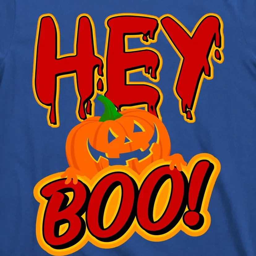 Hey Boo Funny Halloween Pun Ghost Spooky Funny Gift T-Shirt