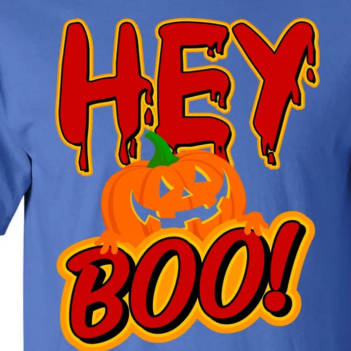 Hey Boo Funny Halloween Pun Ghost Spooky Funny Gift Tall T-Shirt