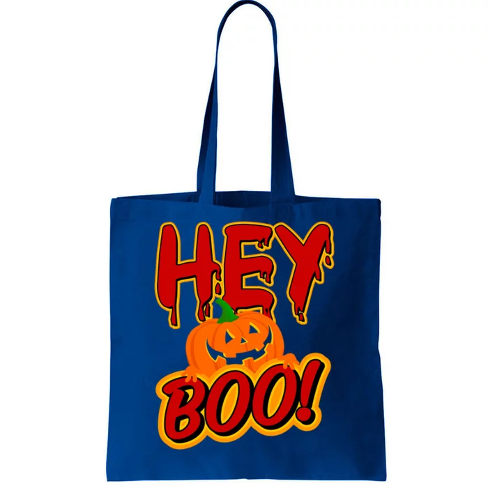 Hey Boo Funny Halloween Pun Ghost Spooky Funny Gift Tote Bag