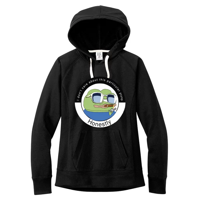 Honestly Bird Free Speech Shert PEPE The Frog Women's Fleece Hoodie