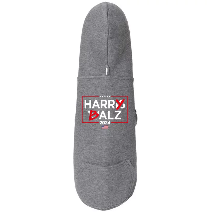 Harry Balz Funny Harris Walz Gift Doggie 3-End Fleece Hoodie