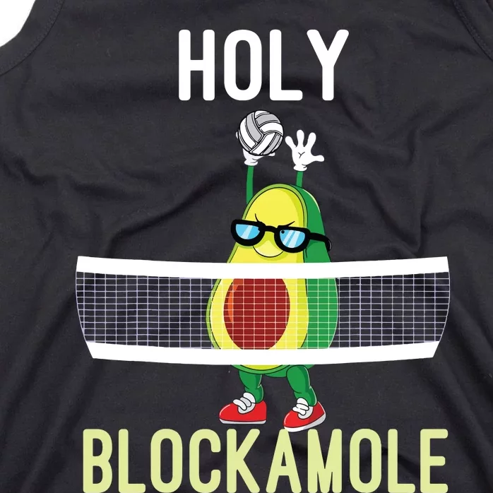 Holy Blockamole Funny Volleyball Block Avocado Teen Girl Tank Top