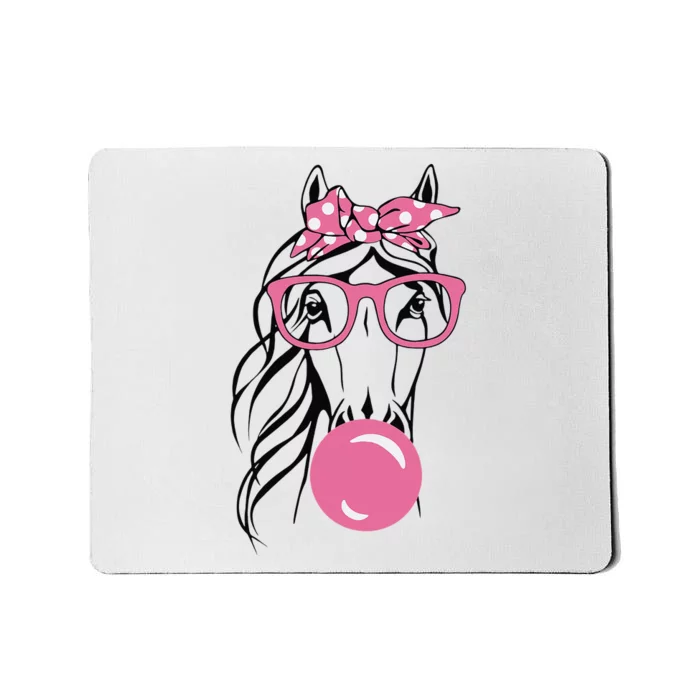 Horse Bandana For Horse Riding Horse Lover Women Mousepad