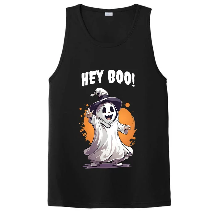 Hey Boo! Funny Halloween Ghost Costume Funny Gift Performance Tank