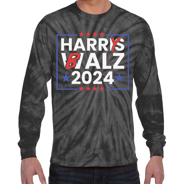 Harrys Balz Funny Harry Balz 2024 Tie-Dye Long Sleeve Shirt