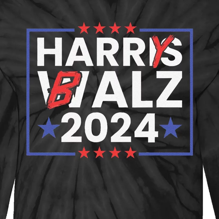 Harrys Balz Funny Harry Balz 2024 Tie-Dye Long Sleeve Shirt