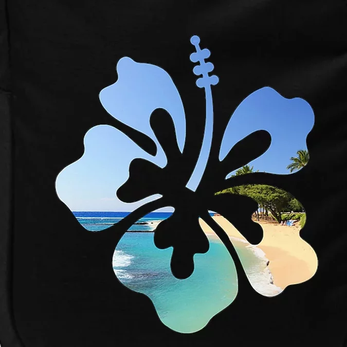 Hibiscus Beach Flower Impact Tech Backpack