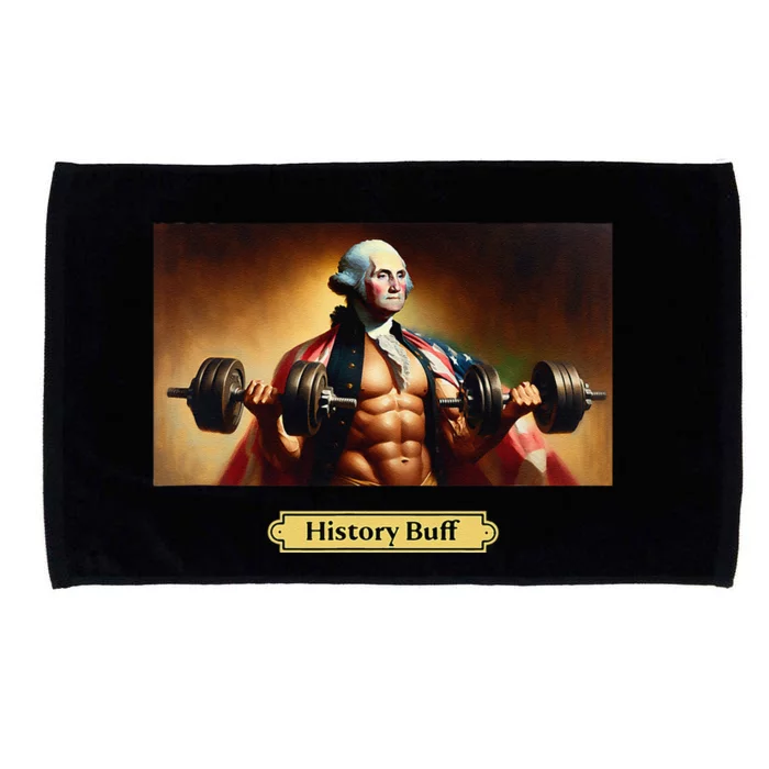 History Buff Funny George Washington Microfiber Hand Towel