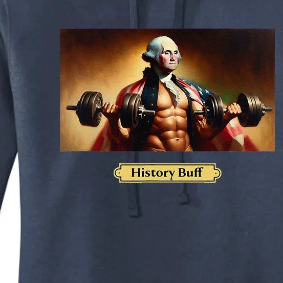 History Buff Funny George Washington Women's Pullover Hoodie