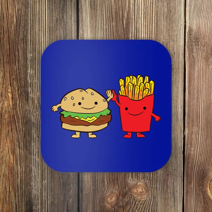 Hamburger Burger Fast Food French Fries Gift Coaster