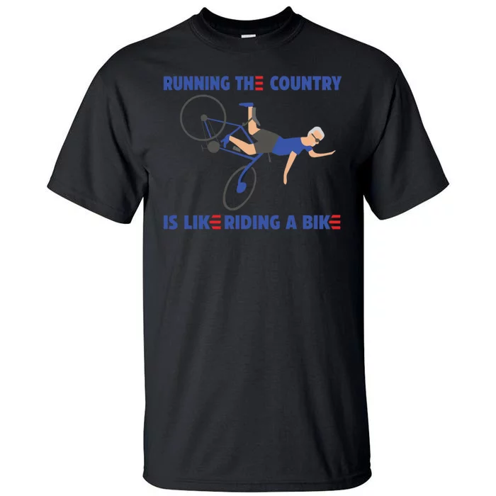 Horrible Biden Falling From Bike Tall T-Shirt