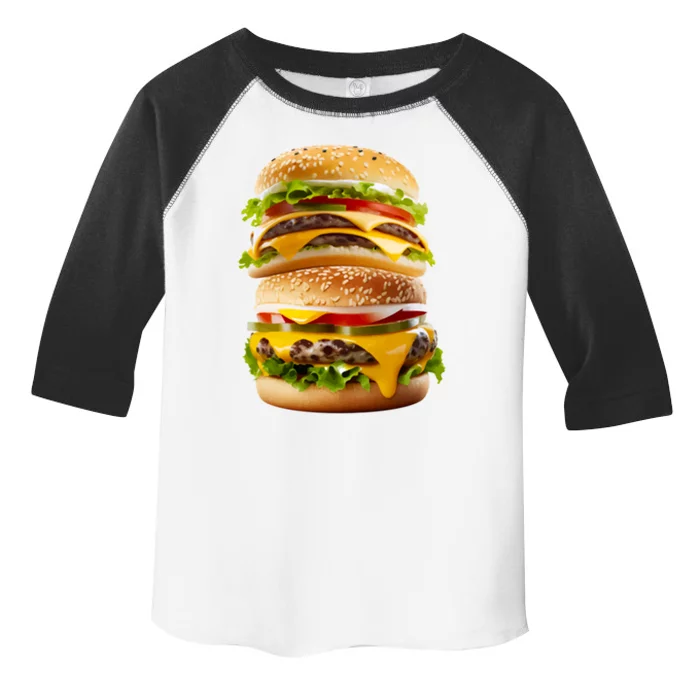 Hamburger Burger Food Day Buns Cheeseburger Grilling Outdoor Meaningful Gift Toddler Fine Jersey T-Shirt