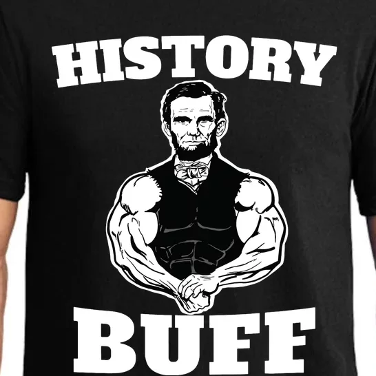 History Buff Funny Abraham Lincoln Weightlifting Pajama Set