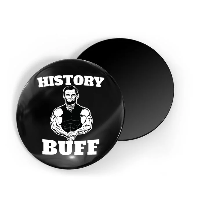 History Buff Funny Abraham Lincoln Weightlifting Magnet