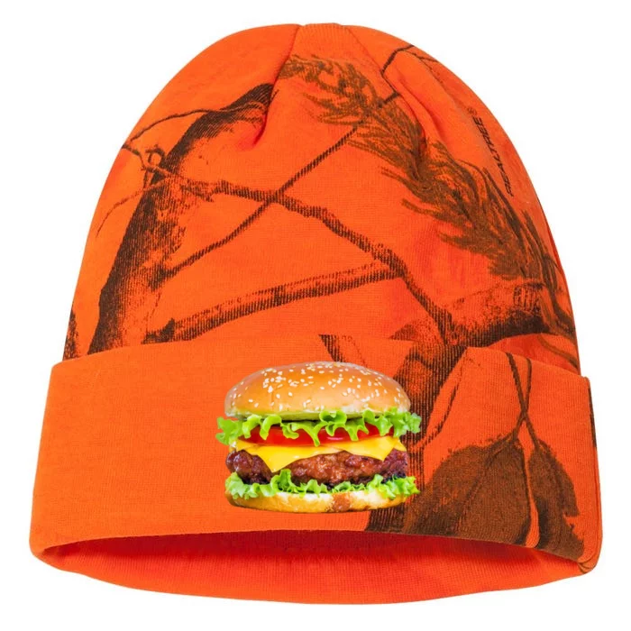 Hamburger Burger Food Day Buns Cheeseburger Grilling Gift Kati - 12in Camo Beanie