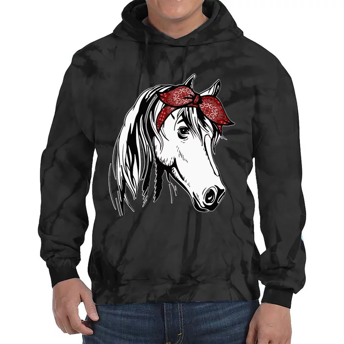 Horse Bandana for Equestrian Horseback Riding Tie Dye Hoodie