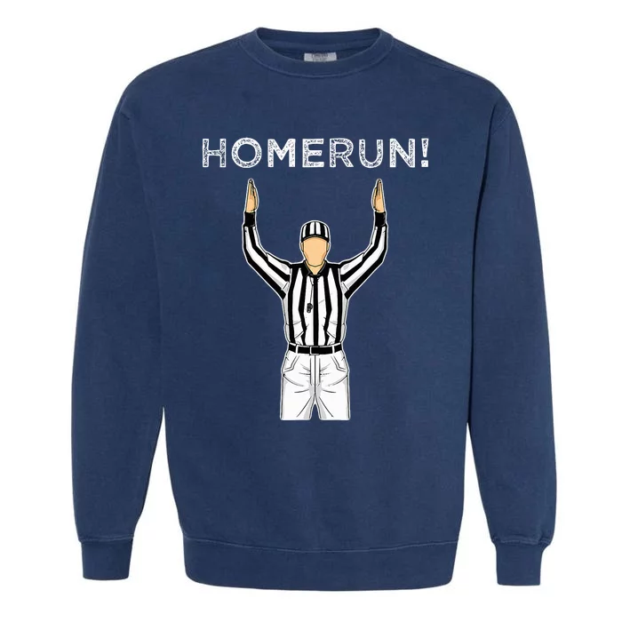 Homerun Baseball Football Garment-Dyed Sweatshirt