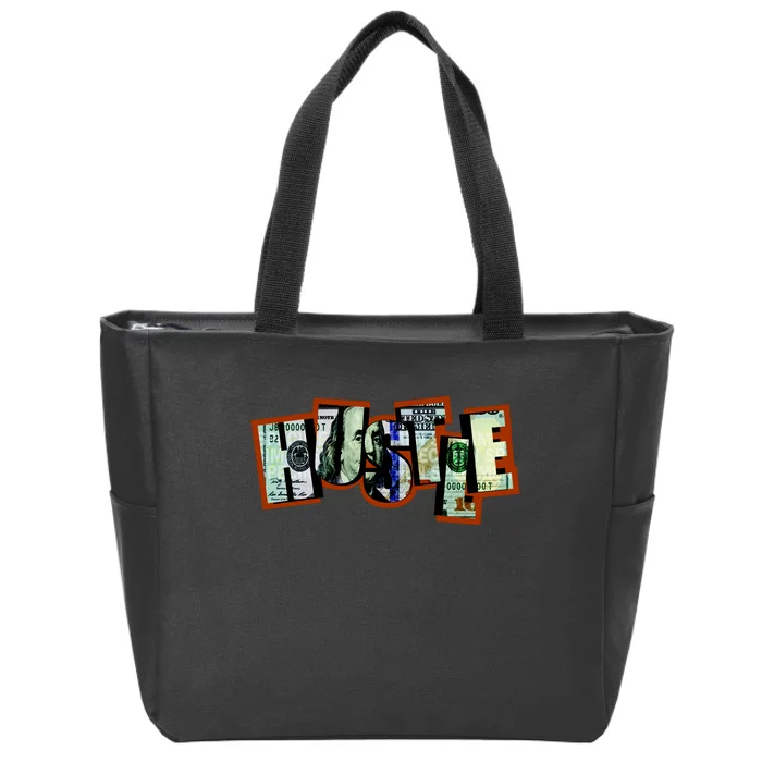 Hustle Ben Franklin Zip Tote Bag