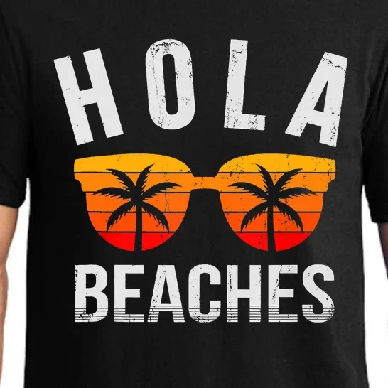 Hola Beaches Funny Beach Vacation Summer Pajama Set