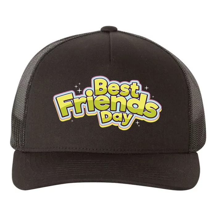 Happy Best Friends Day Celebration Yupoong Adult 5-Panel Trucker Hat