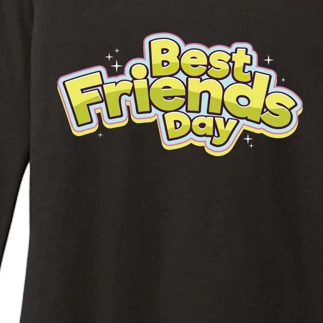 Happy Best Friends Day Celebration Womens CVC Long Sleeve Shirt