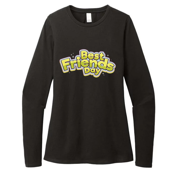 Happy Best Friends Day Celebration Womens CVC Long Sleeve Shirt