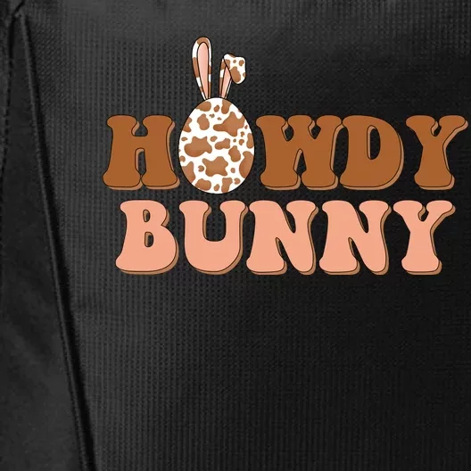 Howdy Bunny Funny Cute Cowboy Cowgirl Easter City Backpack