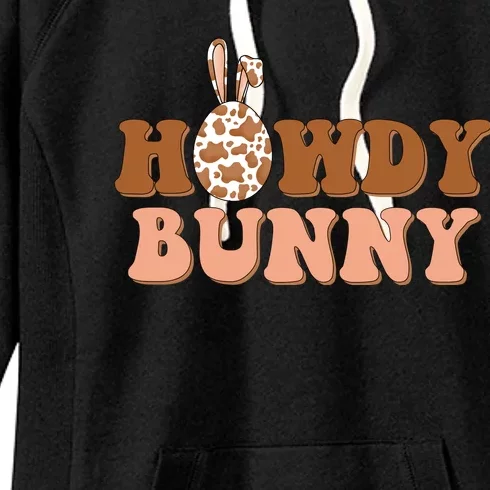 Howdy Bunny Funny Cute Cowboy Cowgirl Easter Women's Fleece Hoodie